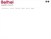 Tablet Screenshot of bethelbaptist.org.uk
